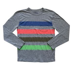 Crewcuts Long Sleeve Striped Pocket Tee Size 12